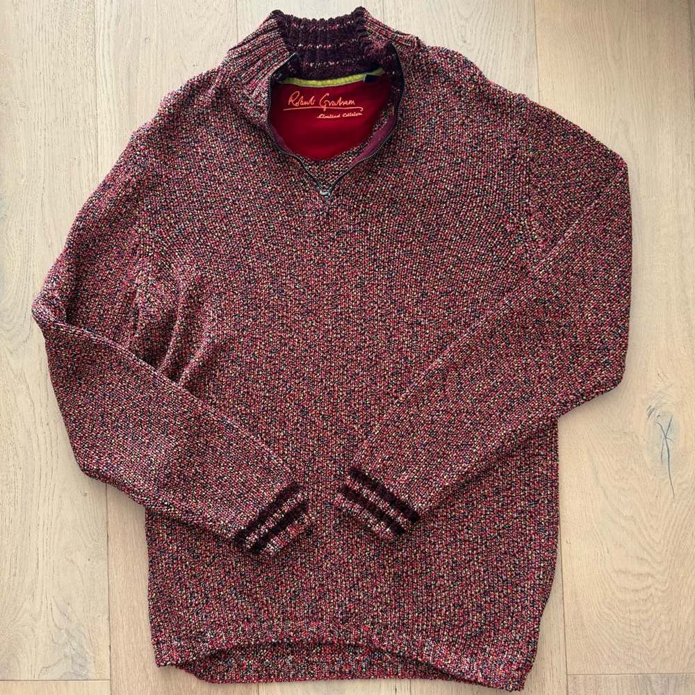 Men’s Robert Graham LIMITED EDITION Quarter Zip Sweater